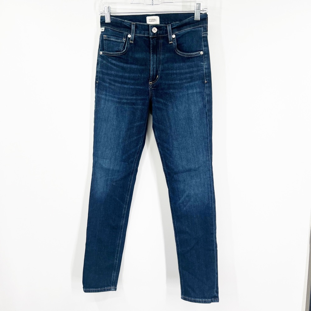 Citizens of Humanity Mid-Rise Sloane Skinny Jeans in Baltic